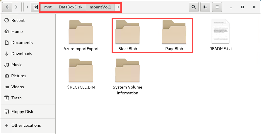 Captura de pantalla de los resultados de ejemplo que indican un desbloqueo correcto de Data Box Disk.