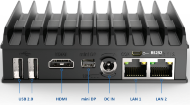 Una foto del panel posterior del YS-FIT2.