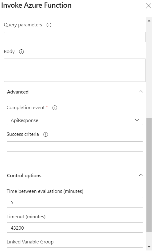 Configurar la comprobación de Azure Function.