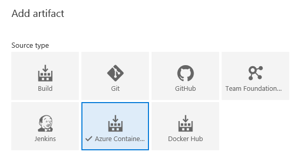 Azure Container Registry como origen