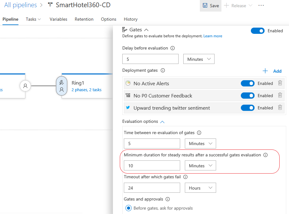 Configuración de suspensión de puertas