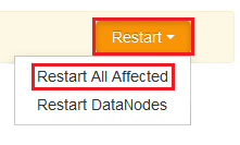 Apache Ambari Restart All Affected entry.