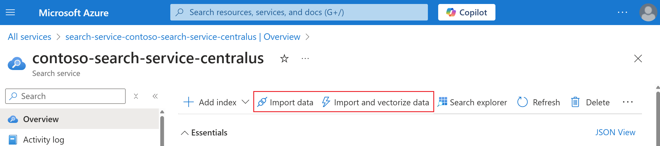 Captura de pantalla de las opciones del asistente para la importación.