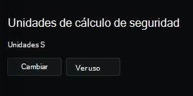 Captura de pantalla que muestra el menú de configuración de asociación de capacidad.