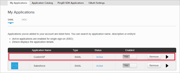 Localice y edite la aplicación personalizada de Salesforce.