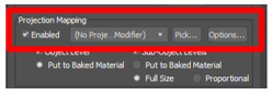 Opción Projection mapping