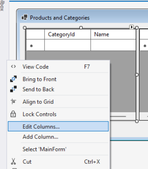 Editar columnas de DataGridView