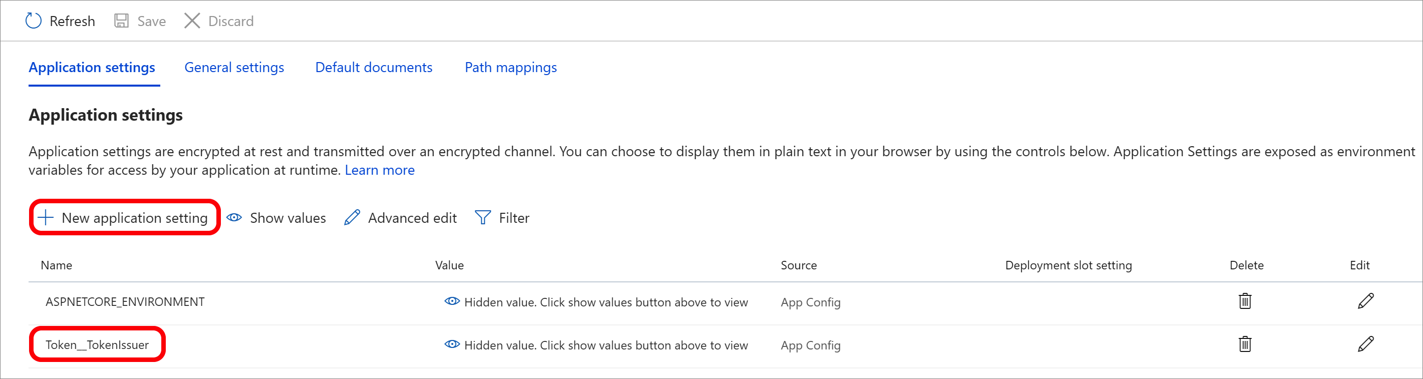 Captura de pantalla que muestra la ventana Configuración de la aplicación.