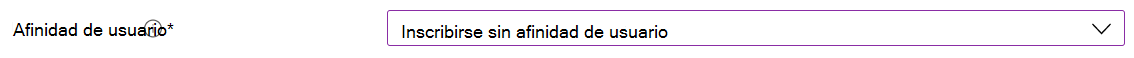 En el Centro de administración de Intune y Microsoft Intune, inscriba dispositivos macOS mediante la inscripción directa. Seleccione Inscribir sin afinidad de usuario.