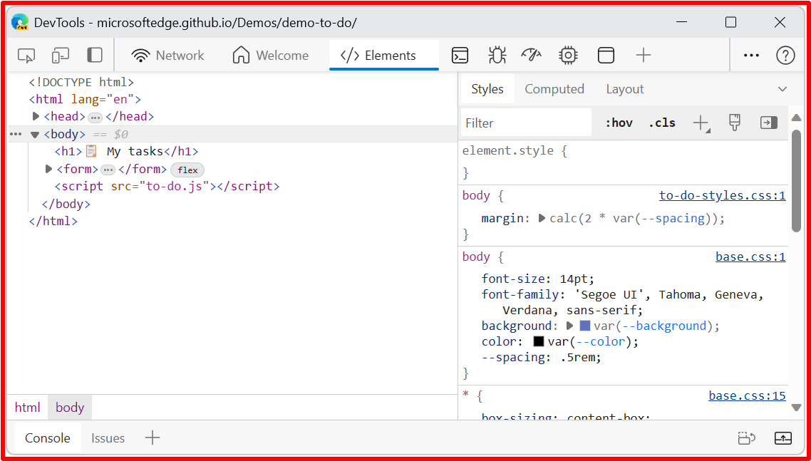 DevTools desacoplado en una ventana independiente