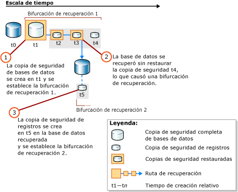 Creación de una segunda rama de recuperación