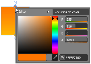 Selector de color de degradado