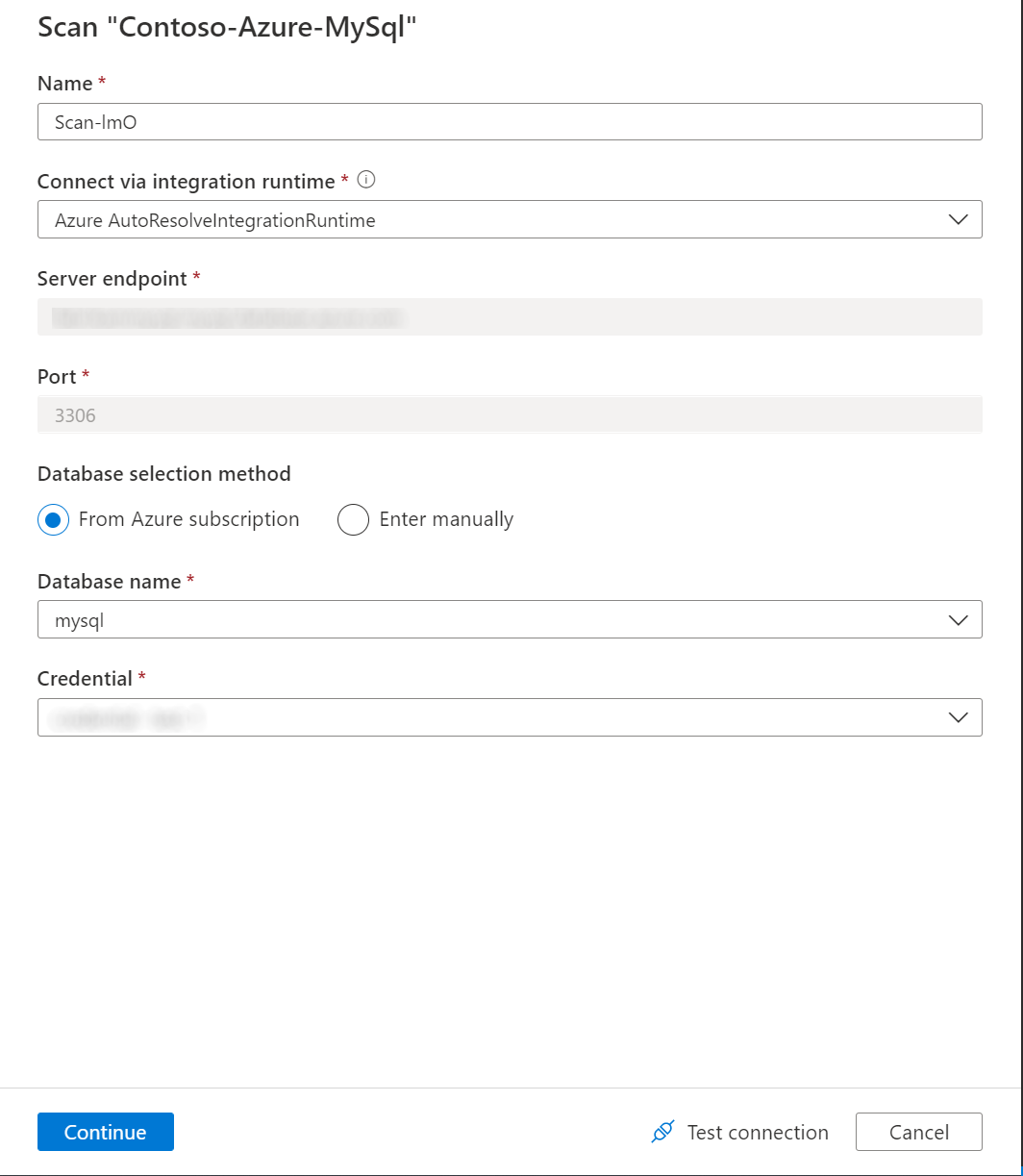 Configuración del examen