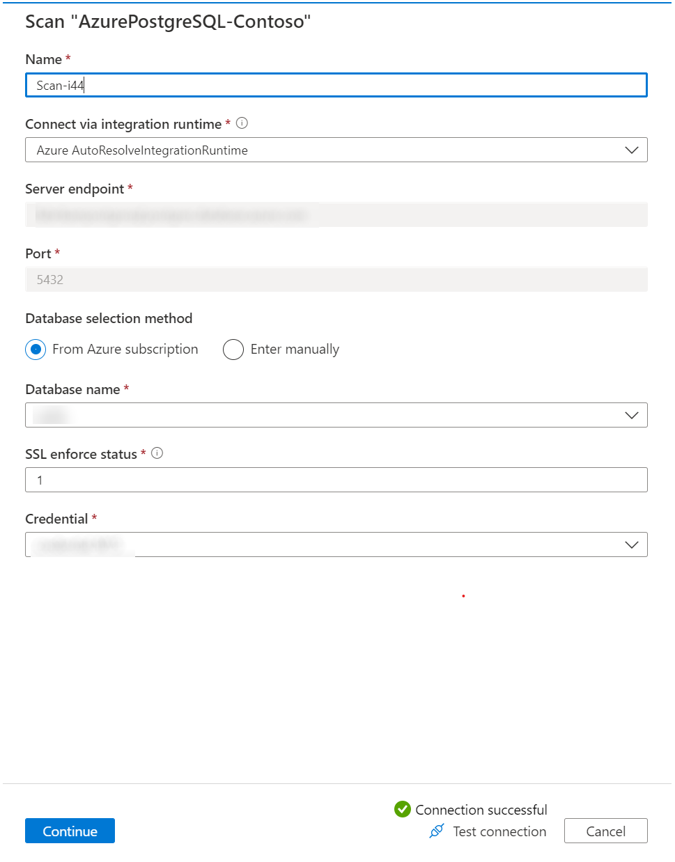 Configuración del examen