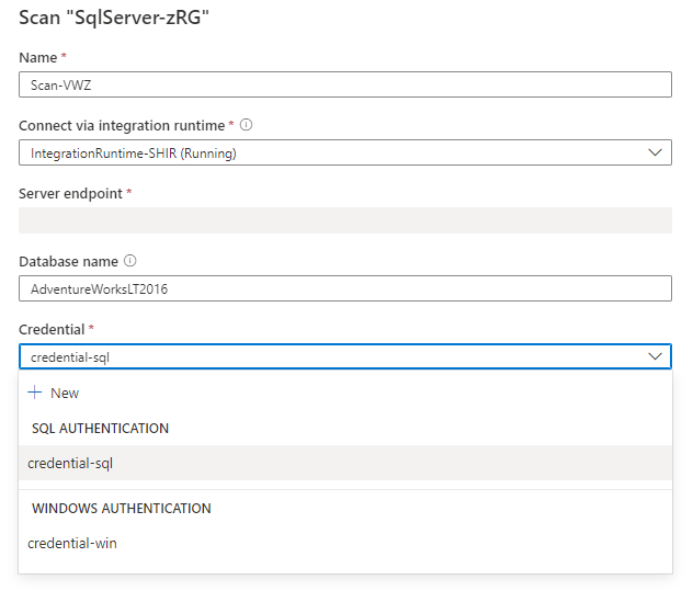 Configuración del examen