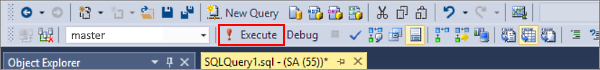 Captura de pantalla de operación correcta. Conexión a servidor de SQL Database: SQL Server Management Studio.