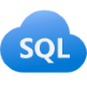 Pantalla de un logotipo de Azure SQL.