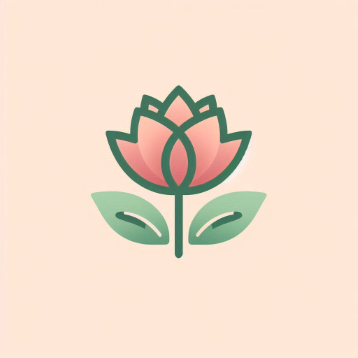 Captura de pantalla de una imagen generada por IA del logotipo de una floristería.