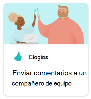 Captura de pantalla de una tarjeta de aplicación de Teams.