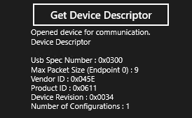 descriptor de dispositivo usb.