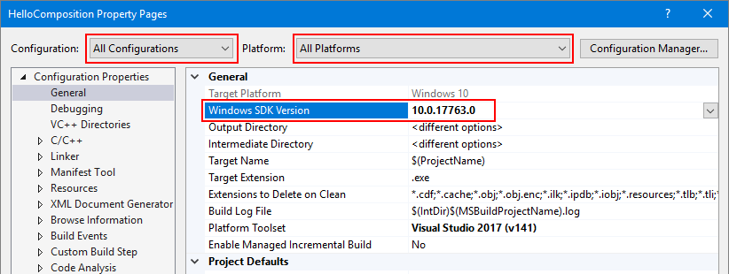 Establecer la versión del SDK