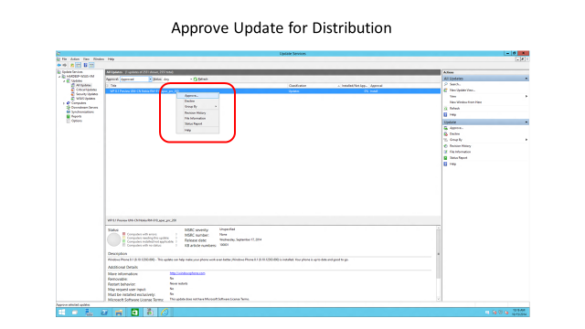 captura de pantalla de administración de actualizaciones de dispositivos MDM 9