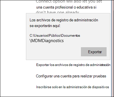 Acceda a los archivos de registro profesionales o educativos.