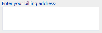 captura de pantalla del cuadro de texto con solo instrucciones principales 