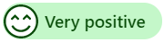 Erittäin positiivinen asenne -kuvake
