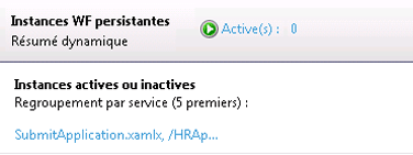 Instances persistantes ou inactives