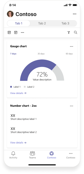 L’exemple montre les meilleures pratiques pour une application personnelle dans un appareil mobile.