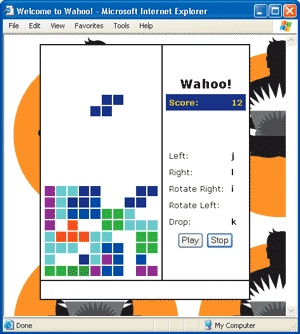 Figure 1 Wahoo! Using HTML