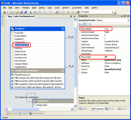 DataColumn fournit la validation Field-Level de base