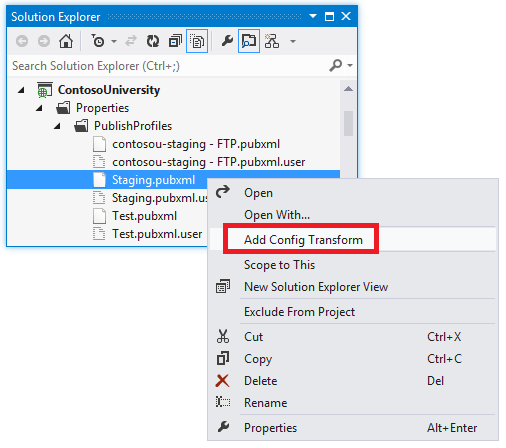 Ajouter une transformation de configuration pour la mise en lots