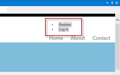 Localisation des liens Inscrire et Se connecter