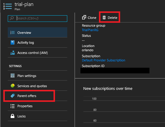 Supprimer des plans sur le portail d'administration Azure Stack Hub