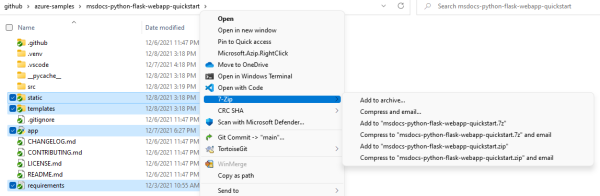 Capture d’écran montrant des fichiers compressés dans un fichier ZIP avec 7-Zip.