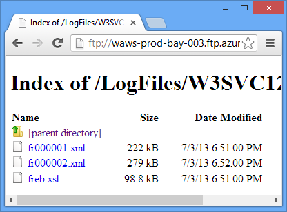 Dossier W3SVC