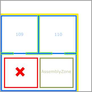 Exemple de zone ne contenant pas d’étiquette