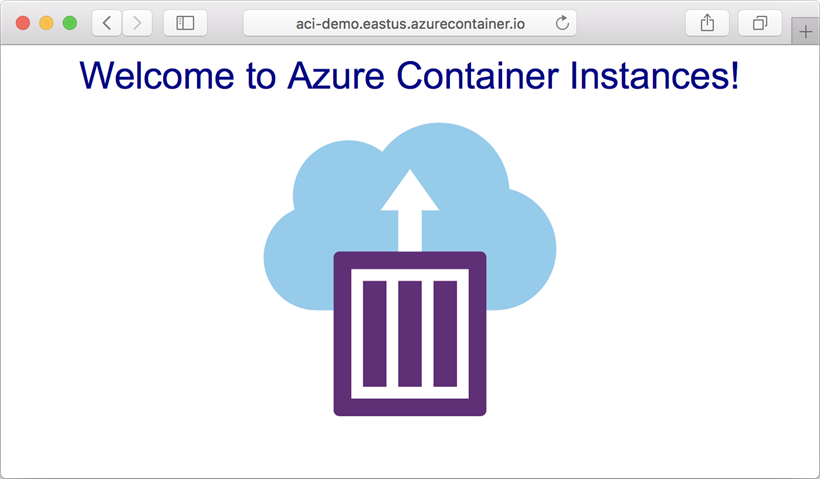 Afficher une application déployée sur Azure Container Instances dans le navigateur