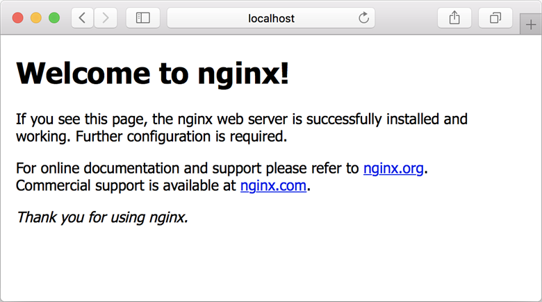 Nginx sur un ordinateur local