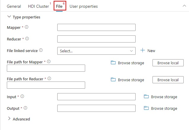 Capture d’écran montrant l’interface utilisateur de l’onglet Fichier pour une activité de diffusion en continu.