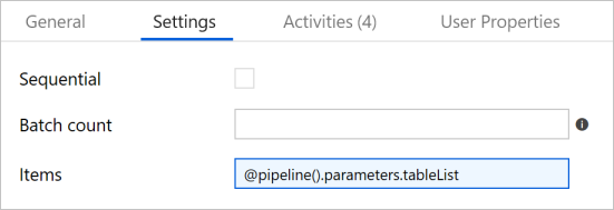 Activité ForEach : paramètres