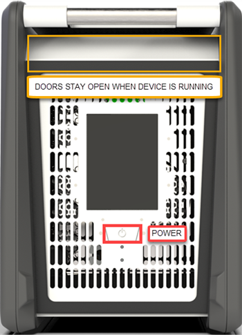 Bouton d’alimentation de la Data Box