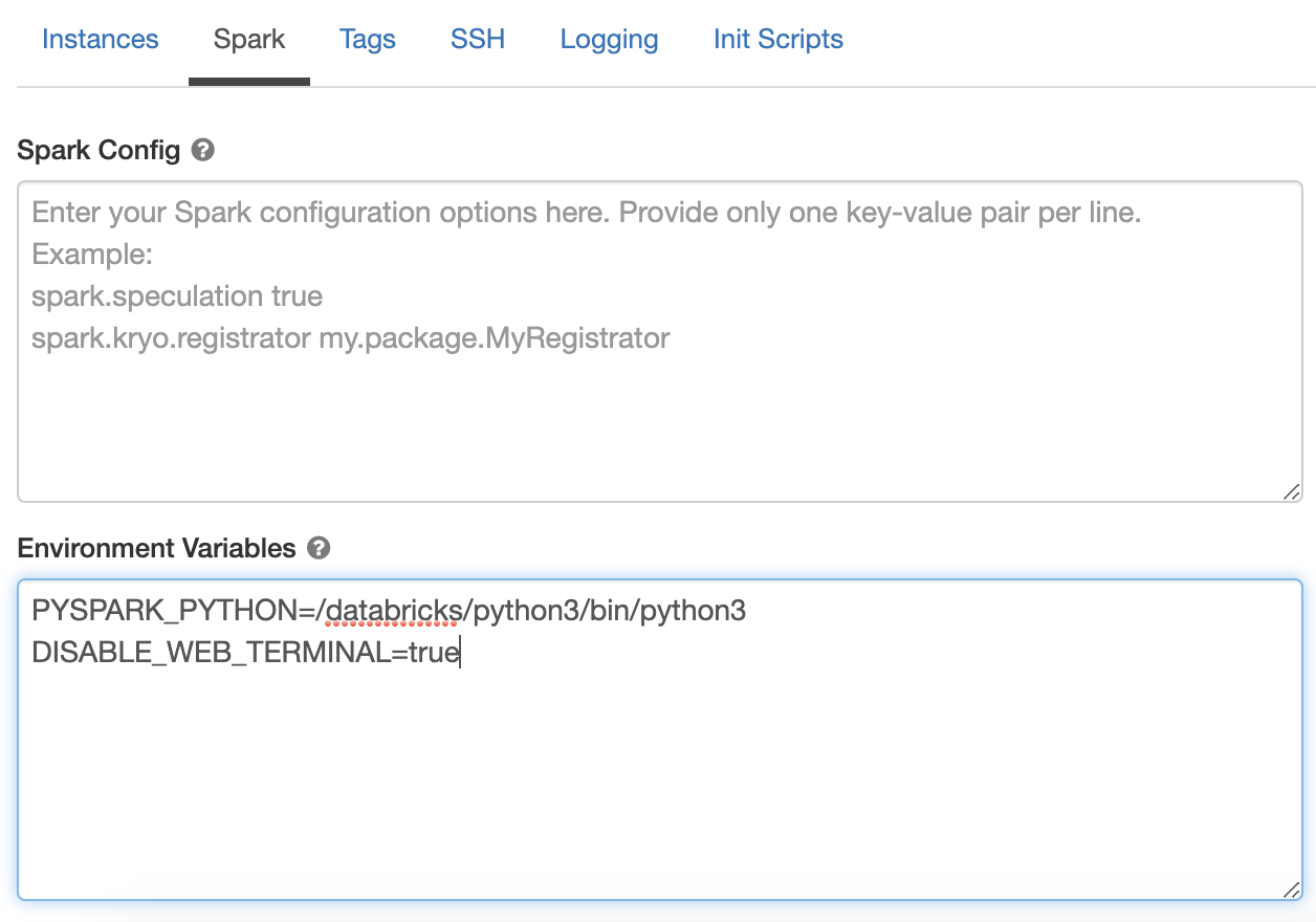 Configuration du cluster