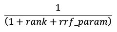 Équation RRF