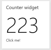 Widget compteur