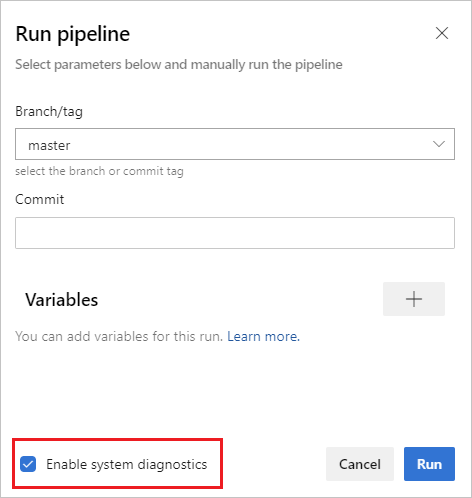 Activer les diagnostics système