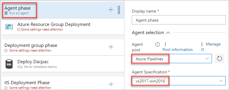 Configuration de l’étape d’agent