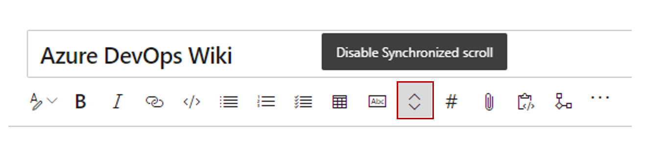 Défilement synchrone pour la modification des pages wiki.